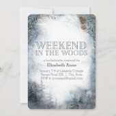 Weekend in the Woods | ウィンターバチェラーパーティー 招待状 (正面)