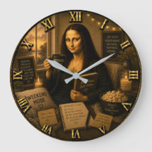 Weekend Mode Funny Mona Lisa Gift for Cozy Home