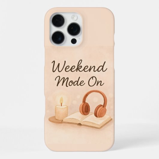 Weekend mode on iPhoneケース (裏面)