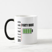 Weekend Party Mode – Full Battery Energy Design モーフィングマグカップ (左)