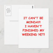 WEEKEND.png ポストカード (正面/裏面)