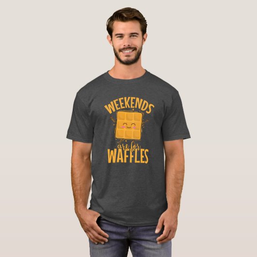 Weekends are for Waffles Snack Biscuits gift Tシャツ (正面フル)