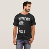 Weekends Beer and Vizsla Tシャツ (正面フル)