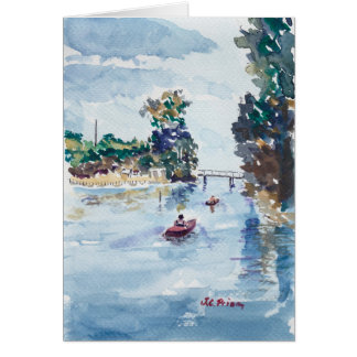 Weeki Wachieの水彩画の絵画のKayakers