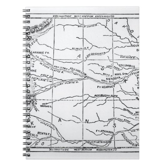 「Weeklyで出版される金ゴールドの地域の地図 ノートブック (正面)