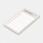 weekly checklist ポストイット (アングル)