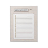 Weekly Checklist Planner  ノートパッド (回転)