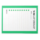 Weekly Checklist Planner ノートパッド (正面)