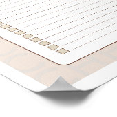 Weekly Checklist Planner Page ポスター (角)