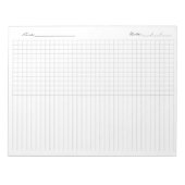 Weekly Habit Tracker,To Do List, Printable Planner ノートパッド (正面)