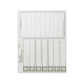 Weekly Meal Planner  ノートパッド (回転)