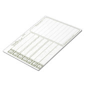 Weekly Meal Planner  ノートパッド (アングル)