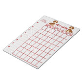 Weekly Pet careメモ帳 ノートパッド (アングル)