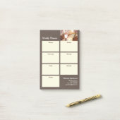 Weekly Planner 父と娘の秋の散歩 ポストイット (デスク上)