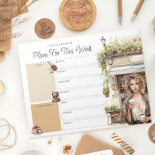 Weekly Planner Custom Name Coffee Lover ノートパッド