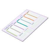 Weekly Planner Habit Tracker To Do List Notepad ノートパッド (アングル)