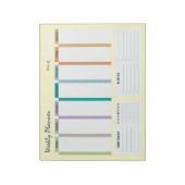 Weekly Planner Habit Tracker To Do List Notepad ノートパッド (回転)
