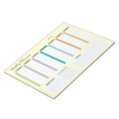 Weekly Planner Habit Tracker To Do List Notepad ノートパッド (アングル)