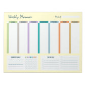 Weekly Planner Habit Tracker To Do List Notepad ノートパッド (正面)