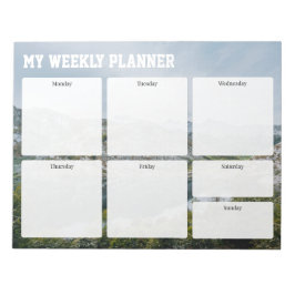 Weekly Planner (mountain) for active people,  ノートパッド