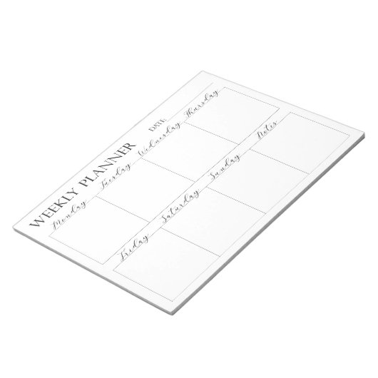 Weekly Planner, Notepad ノートパッド (アングル)