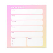 Weekly Planner Notepad – Weekday Layout ノートパッド (正面)