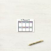 Weekly Planner Post it Notes ポストイット (デスク上)