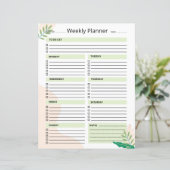 Weekly Planner Template (スタンド正面)