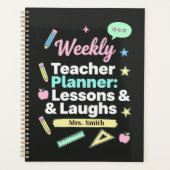 Weekly Teacher Planner: Lessons & Laughs プランナー手帳 (正面)