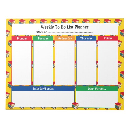 WEEKLY TO DOリストプランナー | BOOKS 遠くに Tear ノートパッド (正面)