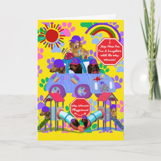 Weenie Dog Playground Card カード (正面)