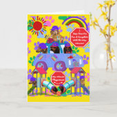 Weenie Dog Playground Card カード (黄色い花)