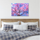 Weeping Cherry: Yaebenishidare [Canvas Print] キャンバスプリント (インサイチュ (寝室))