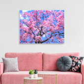 Weeping Cherry: Yaebenishidare [Canvas Print] キャンバスプリント (インサイチュ (リビング))