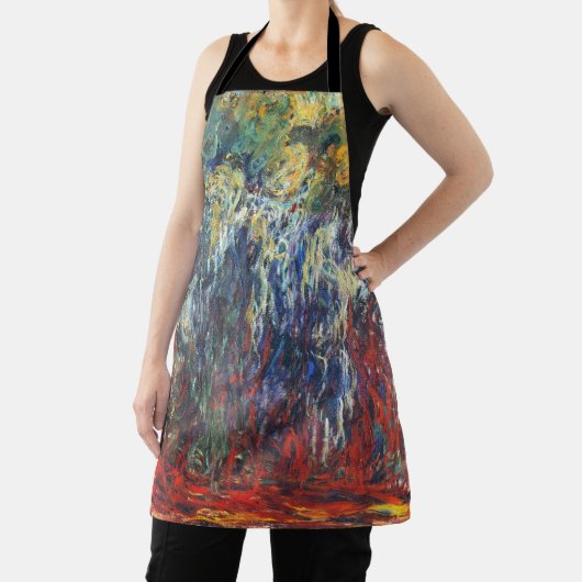 Weeping Willow at Giverny (by Claude Monet) エプロン (インサイチュ)