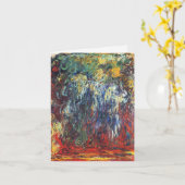 Weeping Willow at Giverny (by Claude Monet) カード (黄色い花)