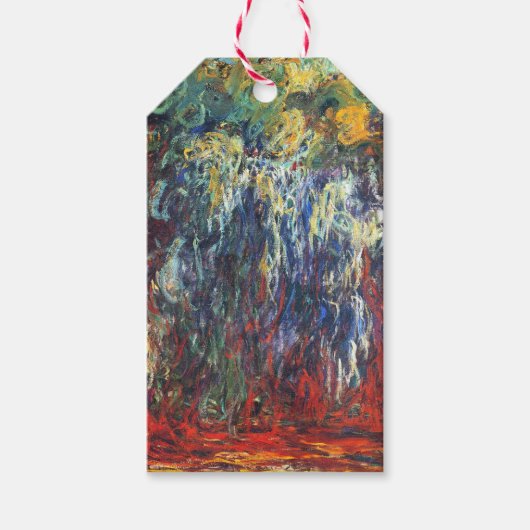 Weeping Willow at Giverny (by Claude Monet) ギフトタグ (正面)