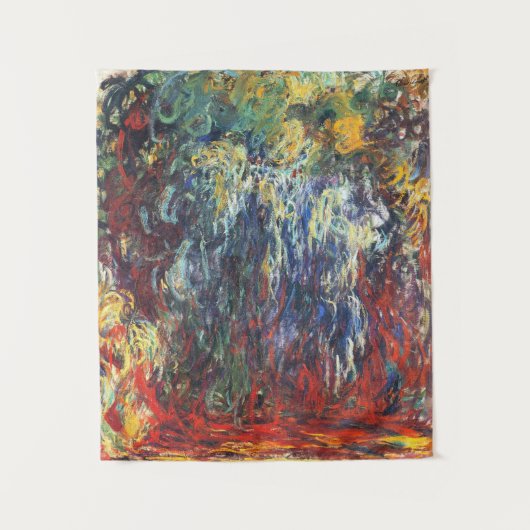 Weeping Willow at Giverny (by Claude Monet) タペストリー (正面)