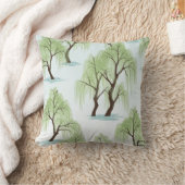 Weeping willow design   クッション (ブランケット)