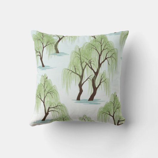 Weeping willow design   クッション (裏面)