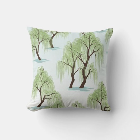 Weeping willow design   クッション (正面)