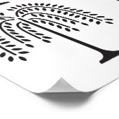 Weeping Willow Silhouette Thunder_Cove ポスター (角)