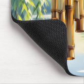 Weeping Willow, Windchimes and Lake マウスパッド (コーナー)