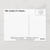Wees 来 In Peaceはがき ポストカード (裏面)