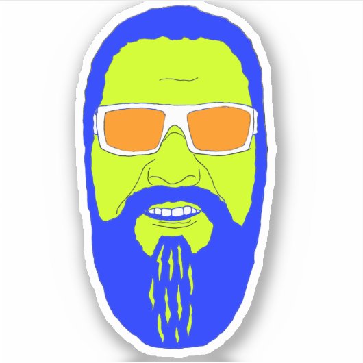 Weeuu顔シール シール (正面)