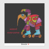 Weevil克服の大きなビニールシール シール (シート)