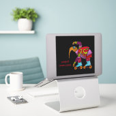 Weevil克服の大きなビニールシール シール (デスク上のノートパソコン)