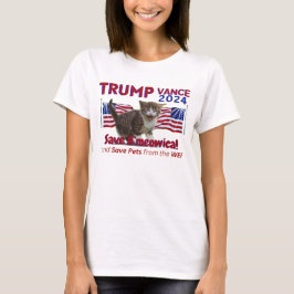 WEFからVance 救 Ameowicaをトランプヴァンス Tシャツ