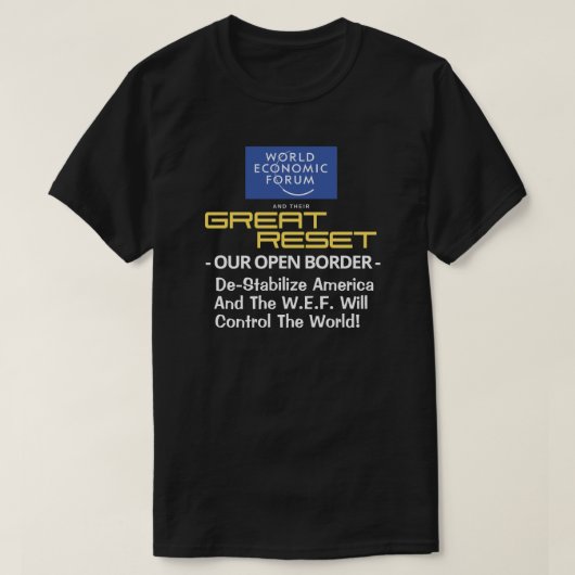 WEF – リセット素晴らし – オープ縁どンTシャツ Tシャツ (デザイン正面)