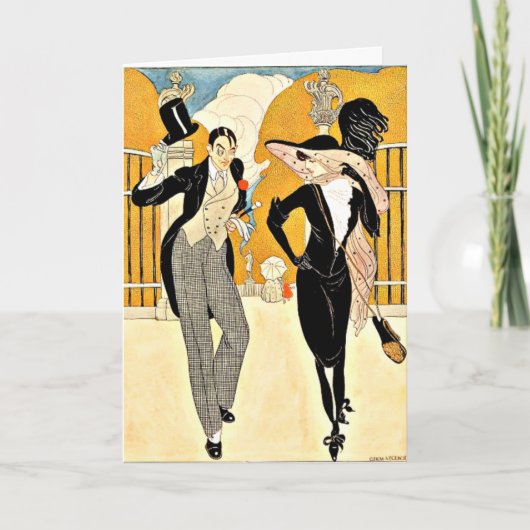 Wegener - An エレガント Coule, 1920s カード (正面)